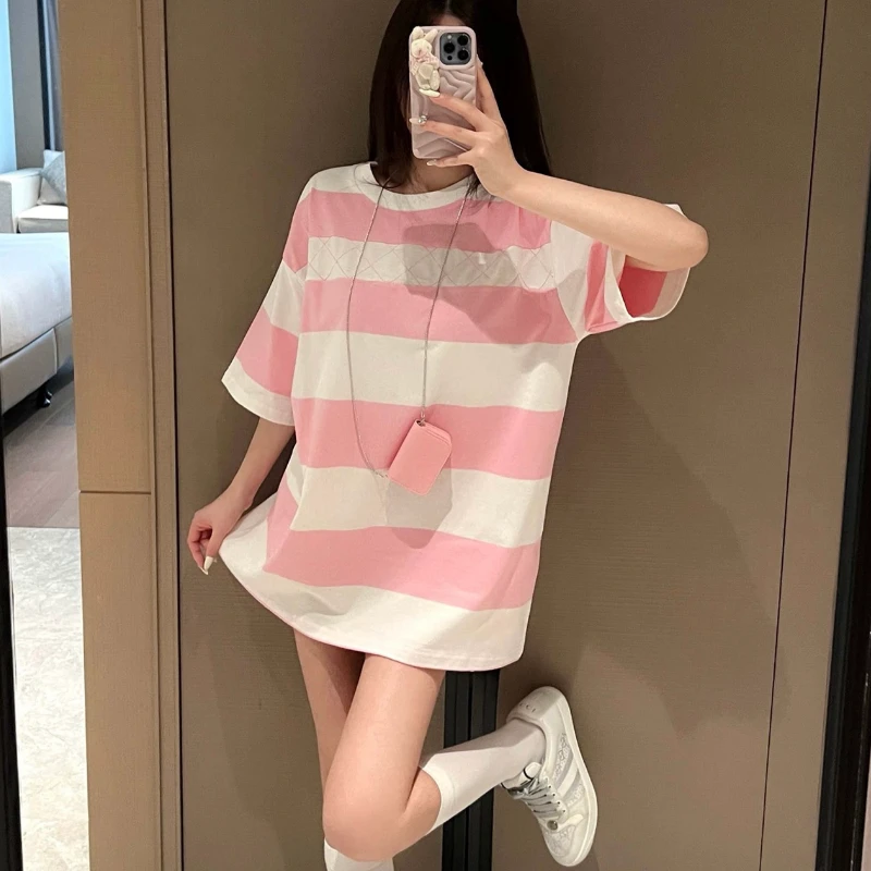 [001~050]时尚潮流风格女装大版T恤休闲百搭日常宽松 (no退)换