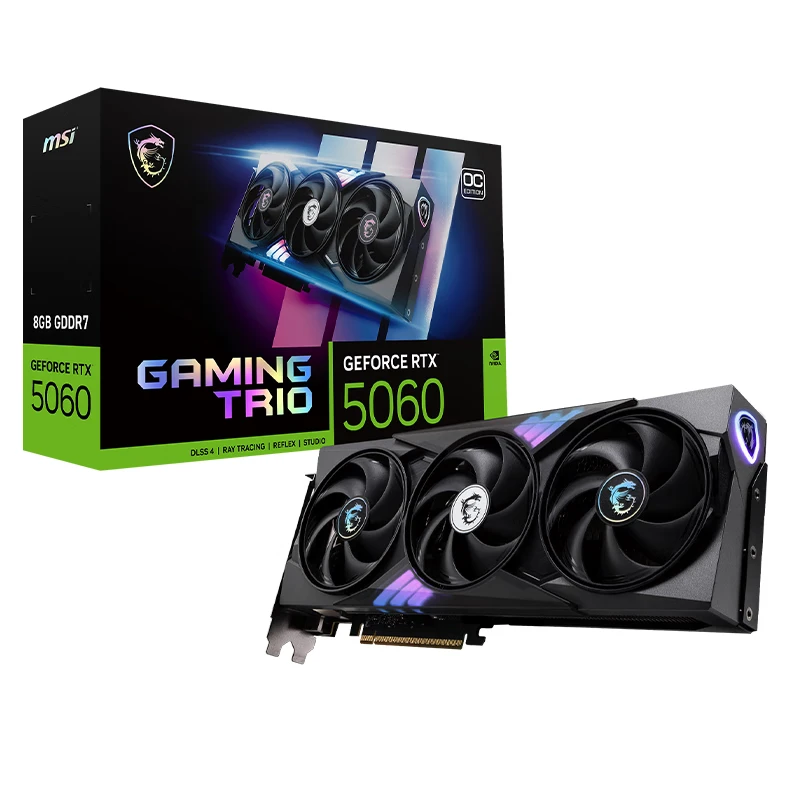 MSI微星GeForce RTX 5060 8G全新显卡魔龙显卡设计电竞游戏AI渲染