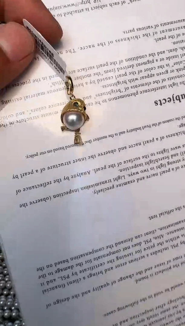 海水珍珠银S925镶嵌颈饰吊坠