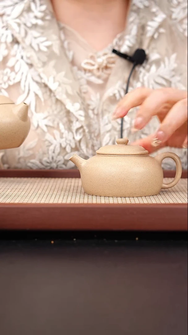 茶壶紫砂白玉段古真160cc吴国仙