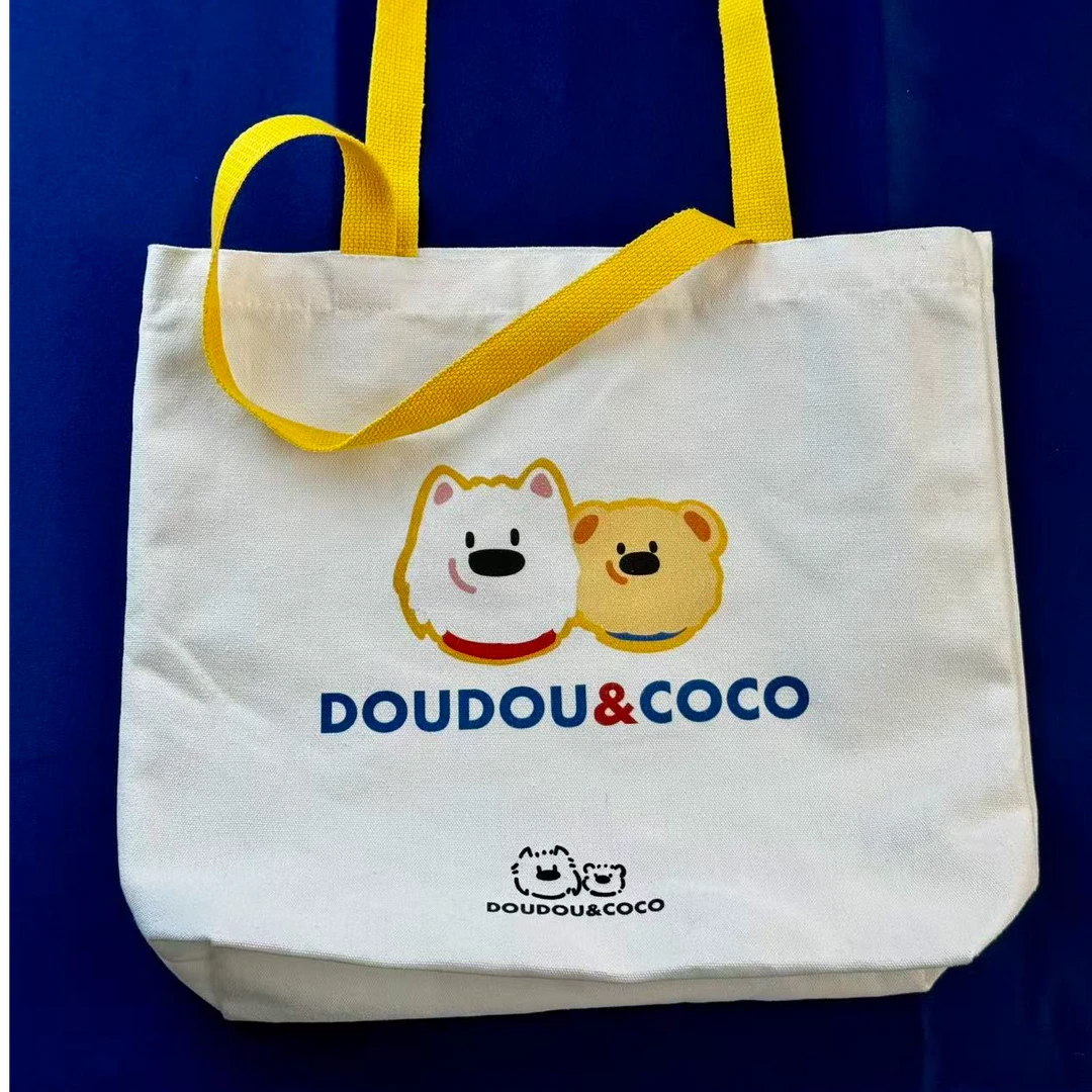 【7天预售】DOUDOU&COCO熊布包文艺风单肩包便当包大容量手提款原创