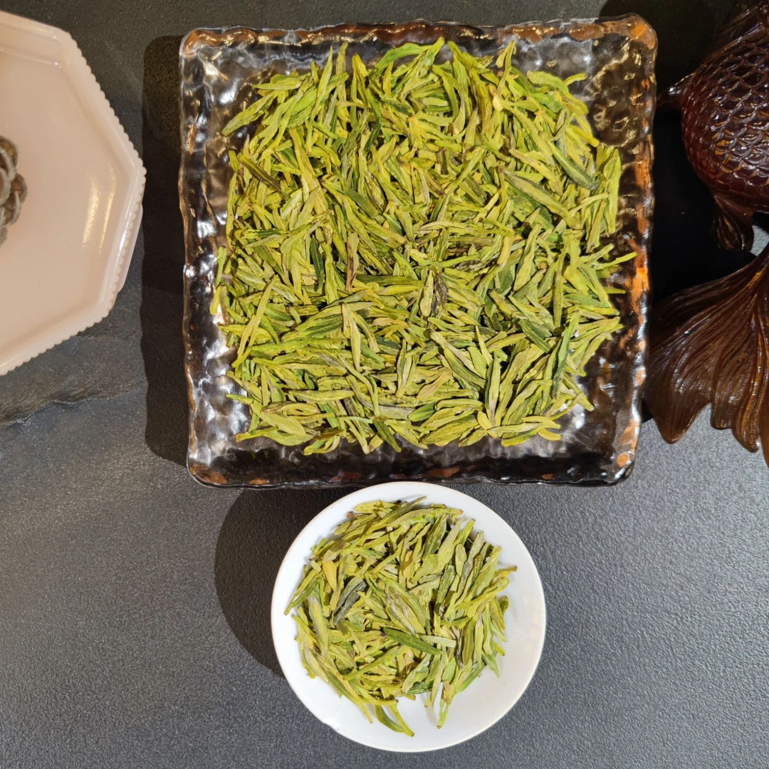 【2025】新茶雨前龙井豆香中黄一号口粮茶一芽二叶源头厂家