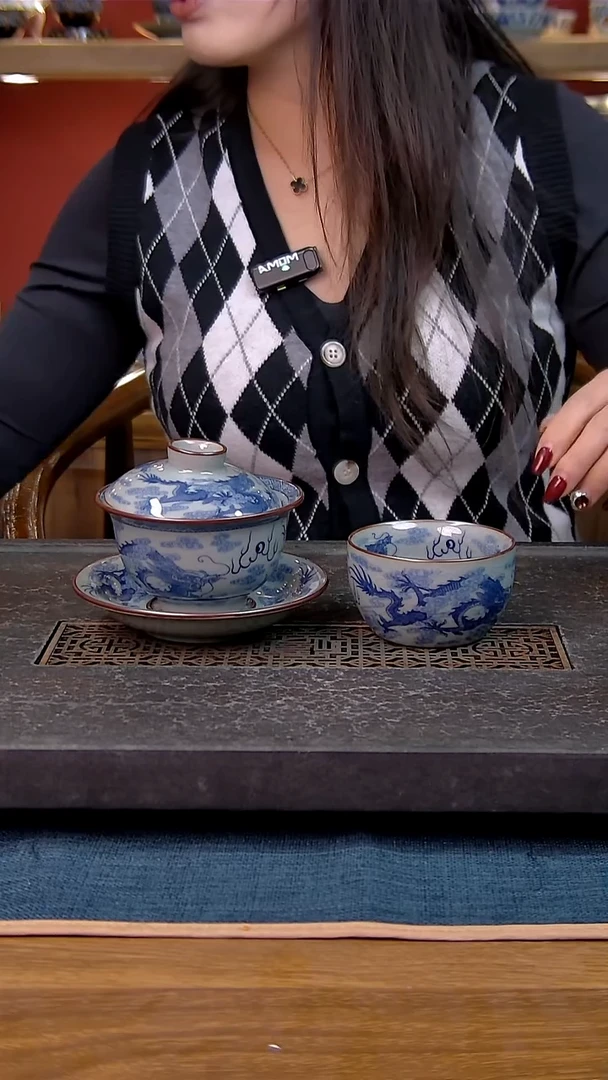 简装家用款2件套 老陶泥开片纹陶瓷茶具