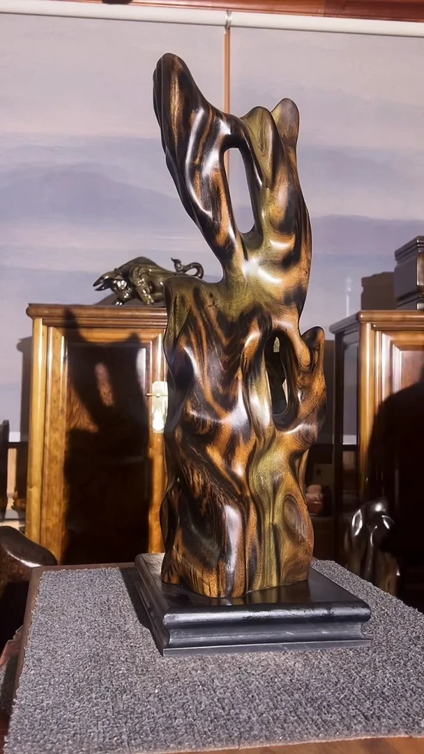 阴沉木中****女金丝楠小叶桢楠摆件/厂家直销