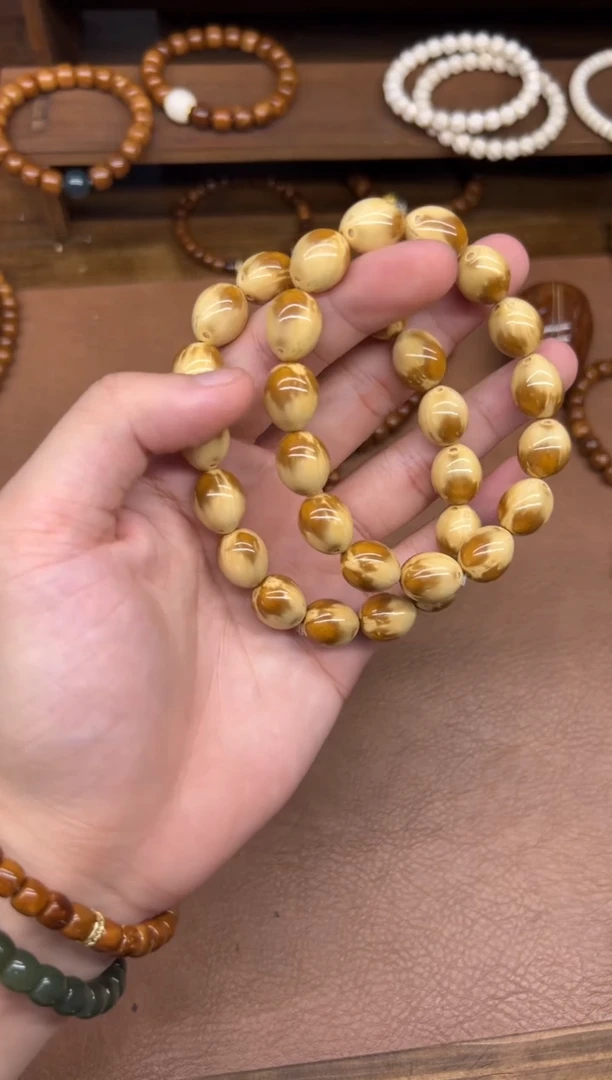 紫金鼠手串花皮鼠龙蛋枣珠卡12mm