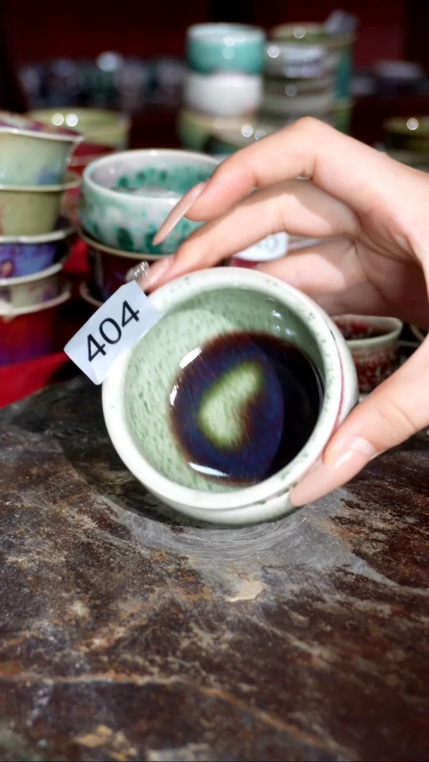 摆件精品窑变钧瓷茶器