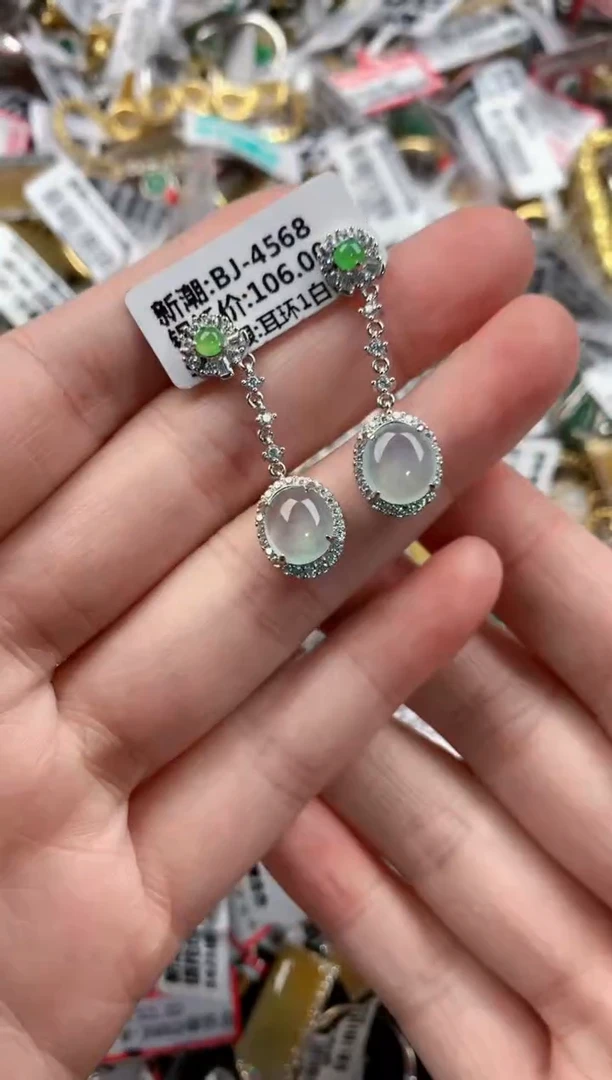 银S925镶嵌戒指翡翠999-----1
