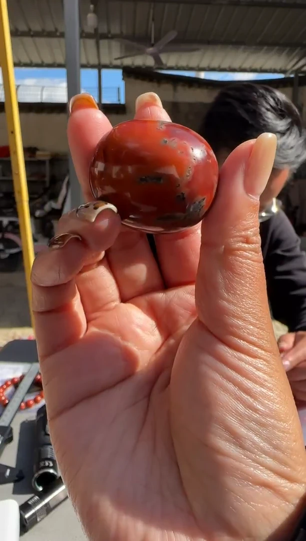 未镶嵌配饰南红玛瑙晴**暖原矿无优化枣珠21号W