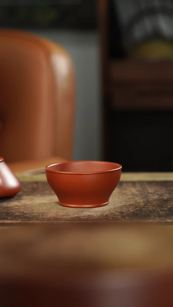 紫砂壶原矿朱泥主人杯