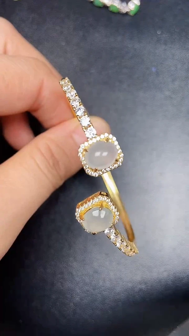 银S925镶嵌戒指翡翠2640