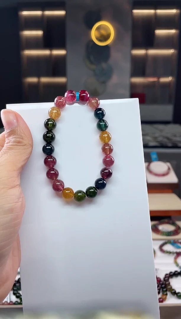 单圈手串未镶嵌碧玺（多样性发一条）Q