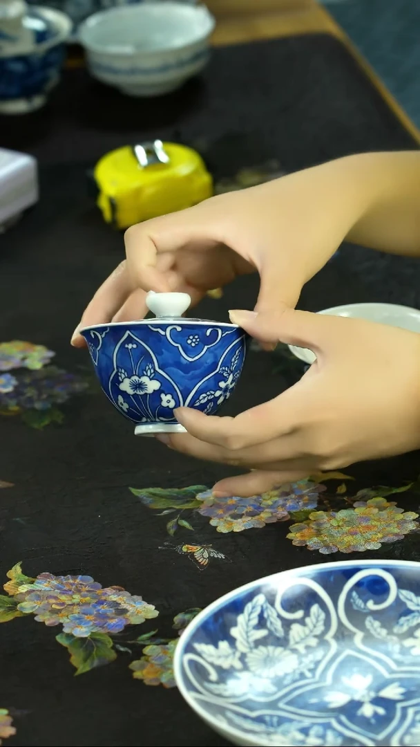 千款手绘茶具直接炸