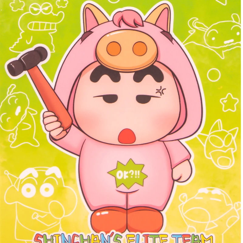【平拆】小新之精英团队手办创意树脂可爱潮玩装饰品小新系列玩具