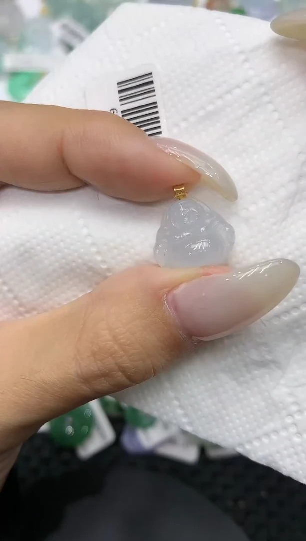 颈饰18K金镶嵌翡翠111111111111