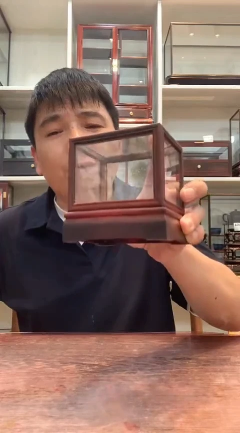 红酸枝木类玻璃罩749