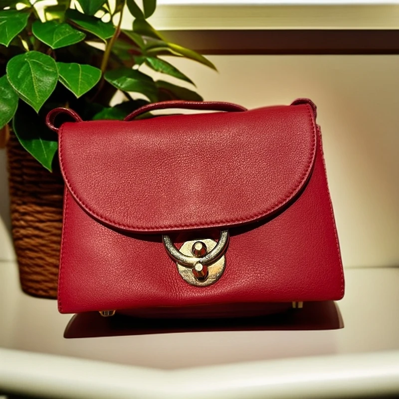 95新 FERRAGAMO/菲拉格慕 红色斜挎包 1191 8936