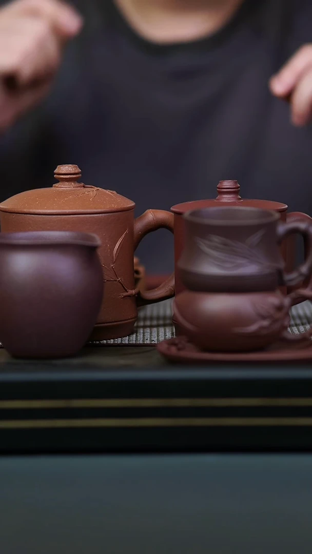 茶壶紫砂茶桌五件套