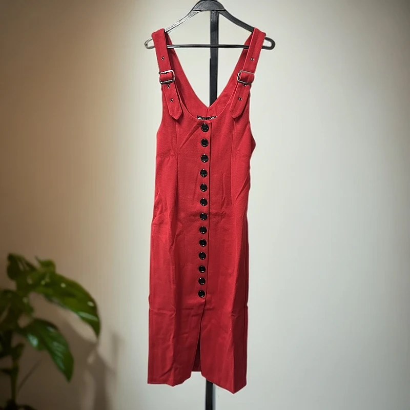 2750法式气质背带裙包臀设计中长款收腰显瘦连衣裙