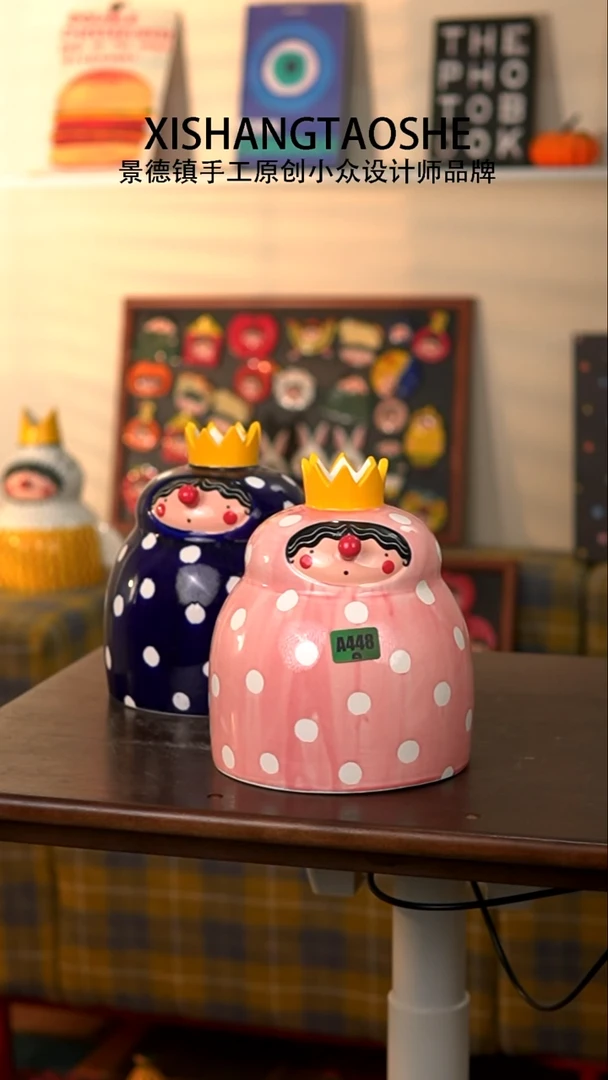 摆件448喜上陶社胖胖花器