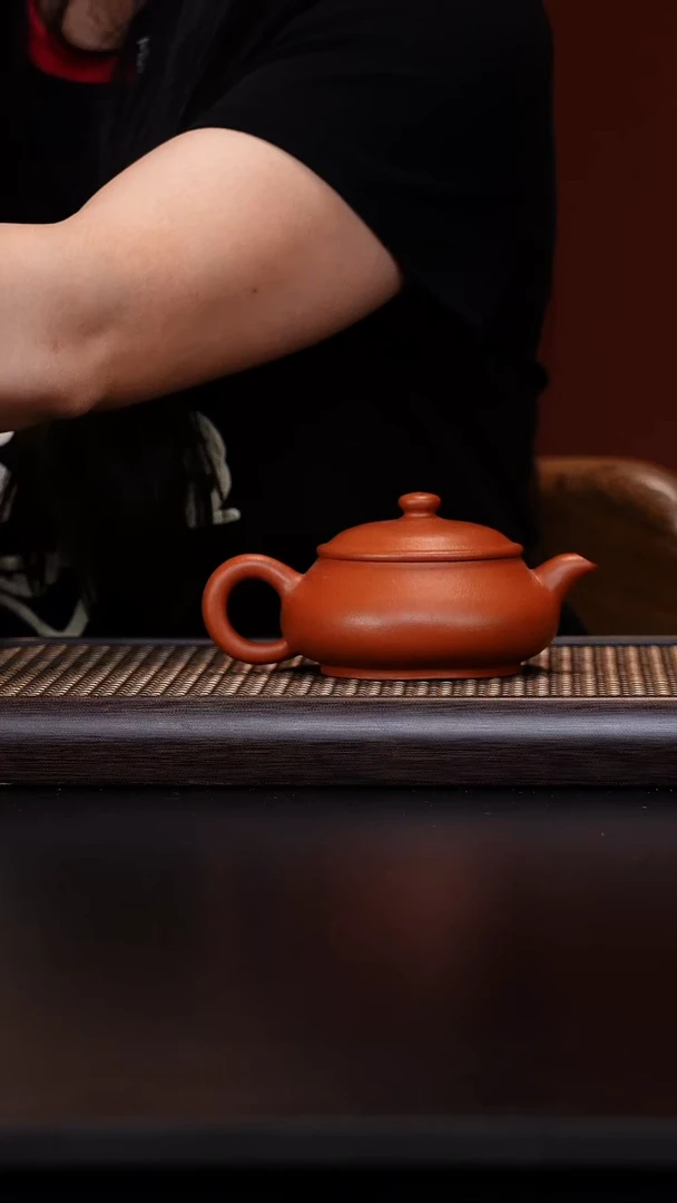 茶壶紫砂宜兴原矿紫砂  朱泥  明炉