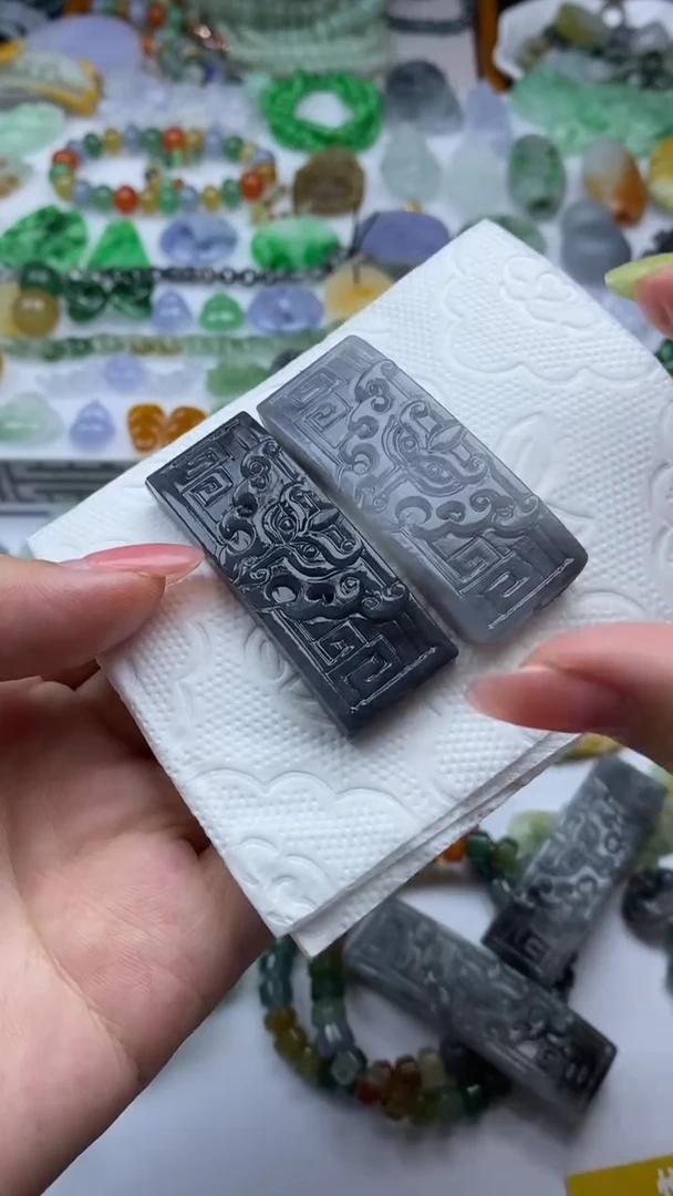 定制翡翠未镶嵌虹*毛货定制不退不换