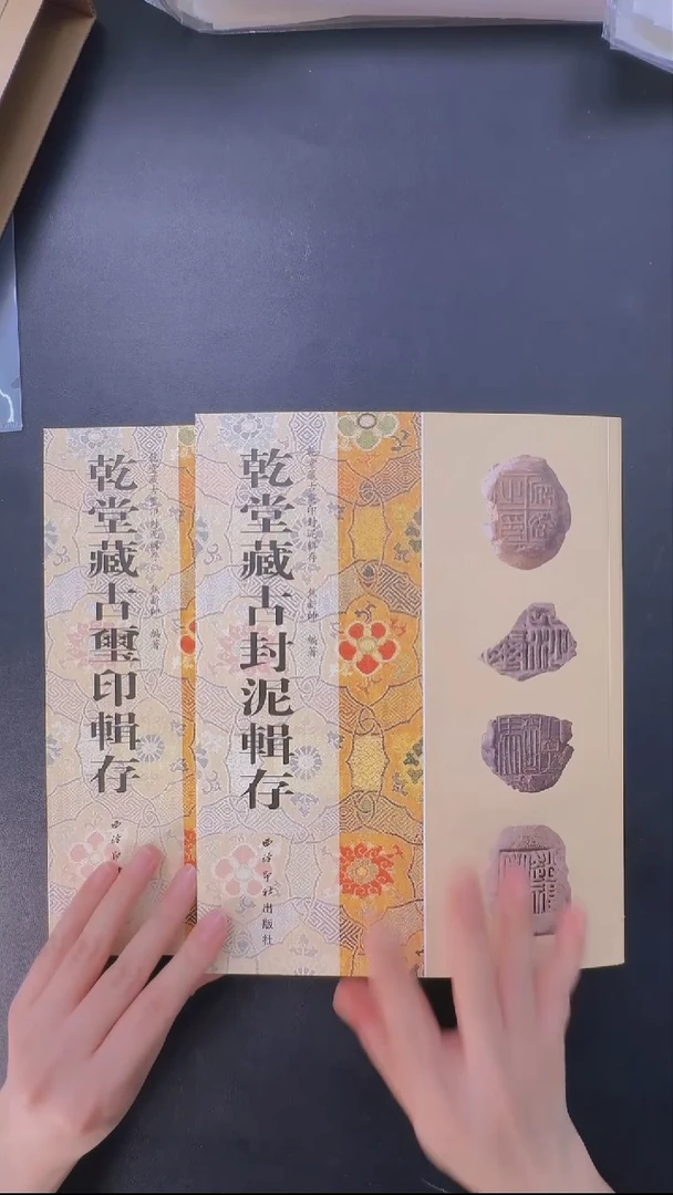 拓片用纸其他@@乾堂藏古玺印封泥辑存2本一套