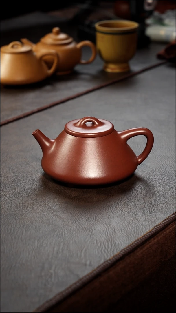 茶壶紫砂子冶石瓢 底槽清