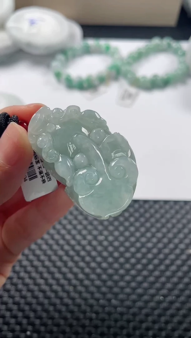 颈饰未镶嵌翡翠基地发货H 4513 貔貅