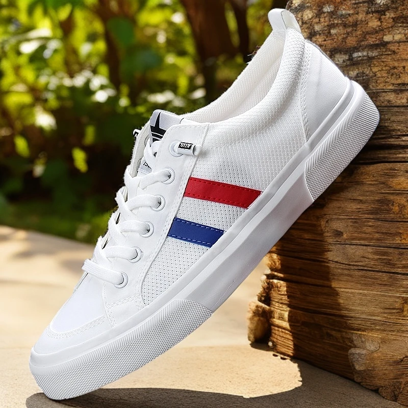 夏季上班网鞋男鞋薄款透气百搭休闲鞋韩版网面潮鞋轻便软底布鞋