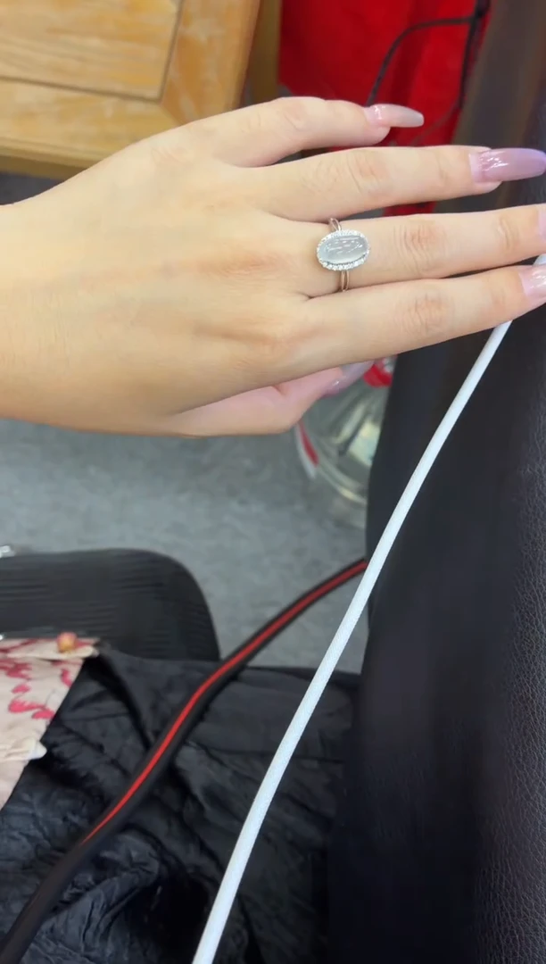 银S925镶嵌戒指翡翠柠*✨戒指