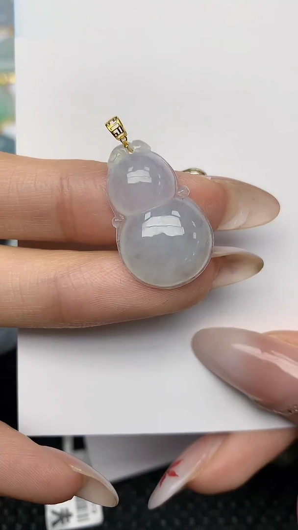 【闪购商品】翡翠颈饰18K金镶嵌天然翡翠A货