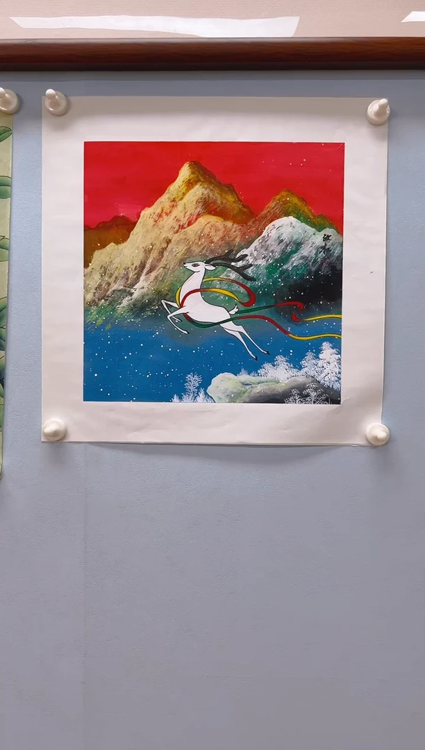 国画用****7安汝杠老师一鹿平安