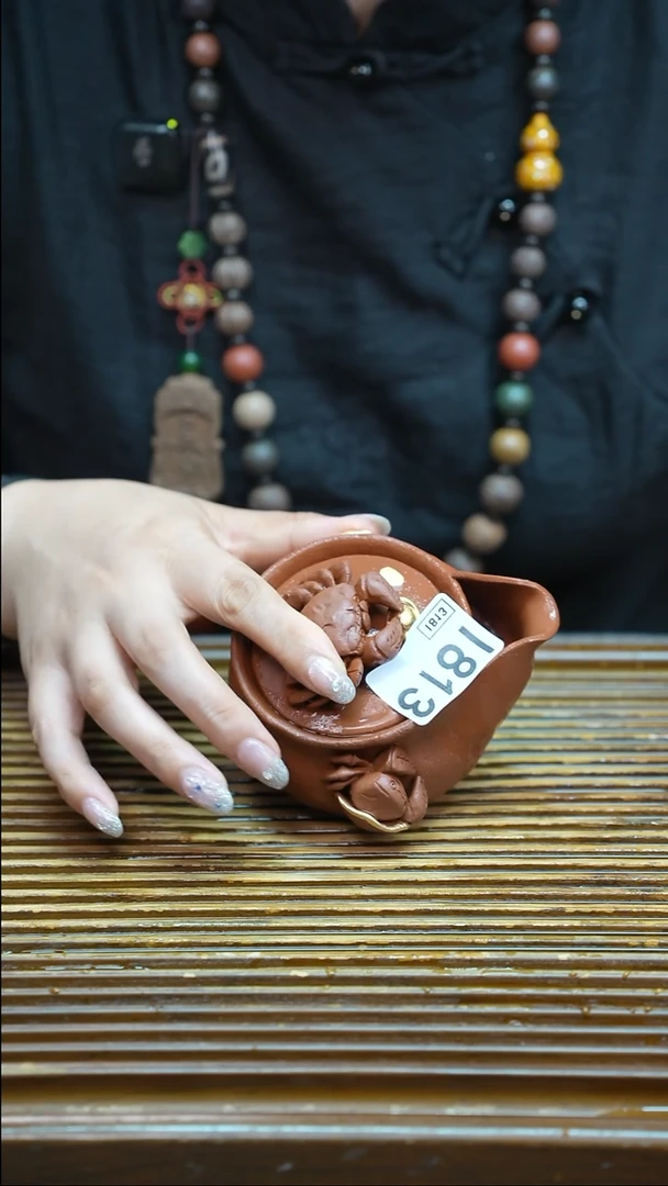 万古烧粗陶手工茶具