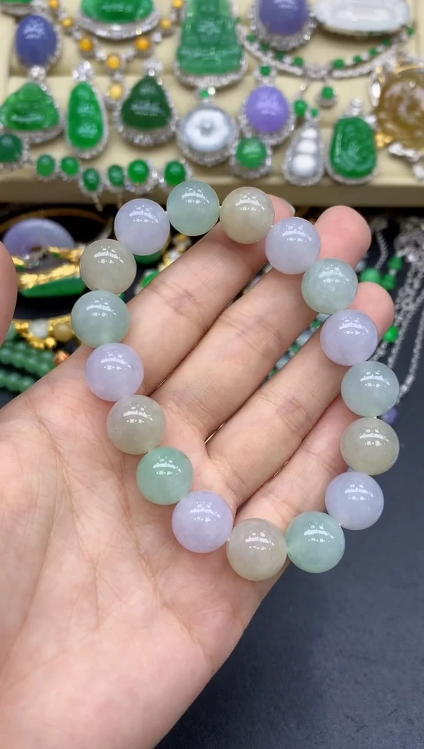 未镶嵌手串翡翠79-中国好珍宝