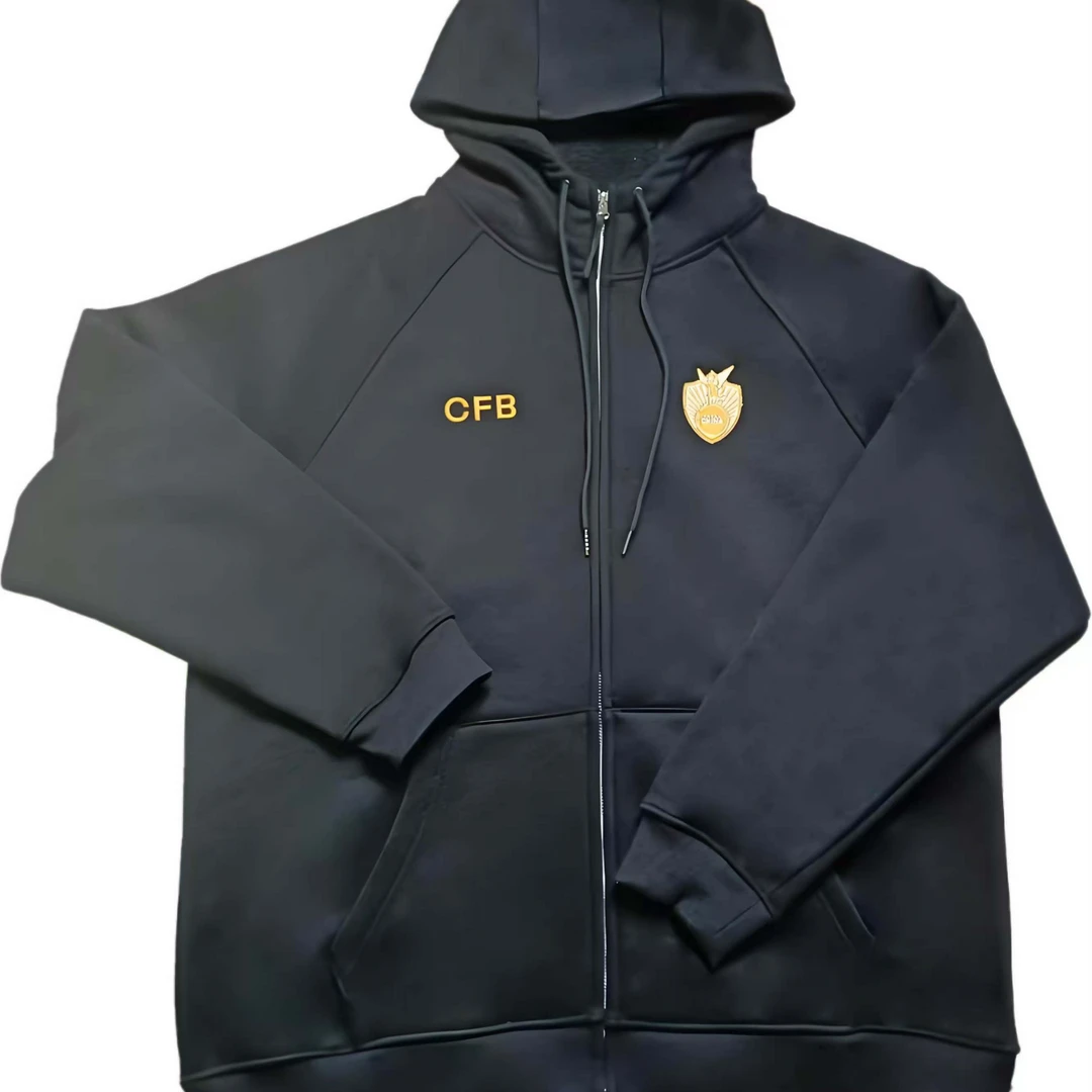 足球小将25年冬款限量加绒拉链外套长袖