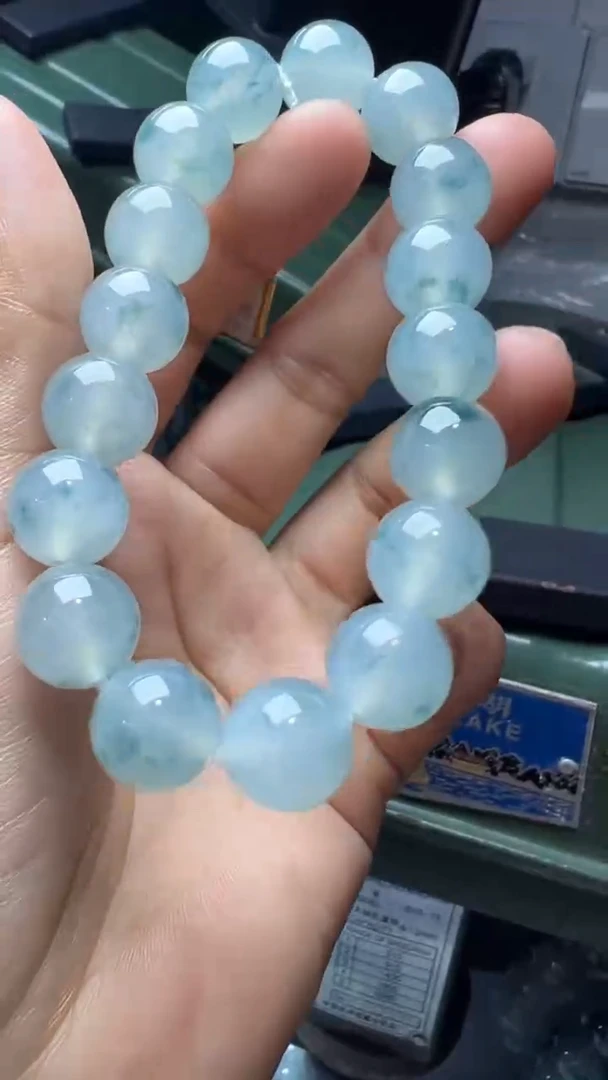 未镶嵌手串翡翠缅甸翡翠A货卡12.7左右
