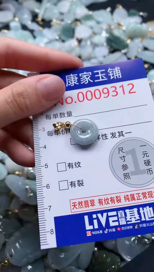 翡翠未镶嵌吊坠(不含链)9312
