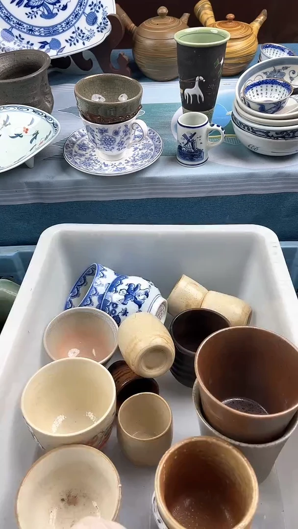瓷片英歌瓷器满19.9包邮