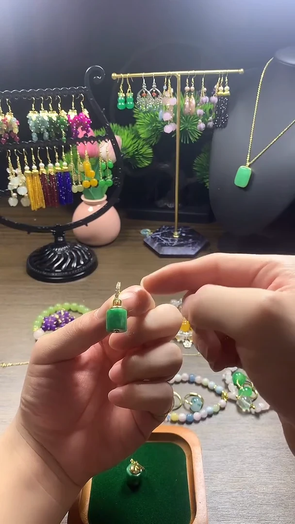玛瑙/玉髓耳饰银S925镶嵌598