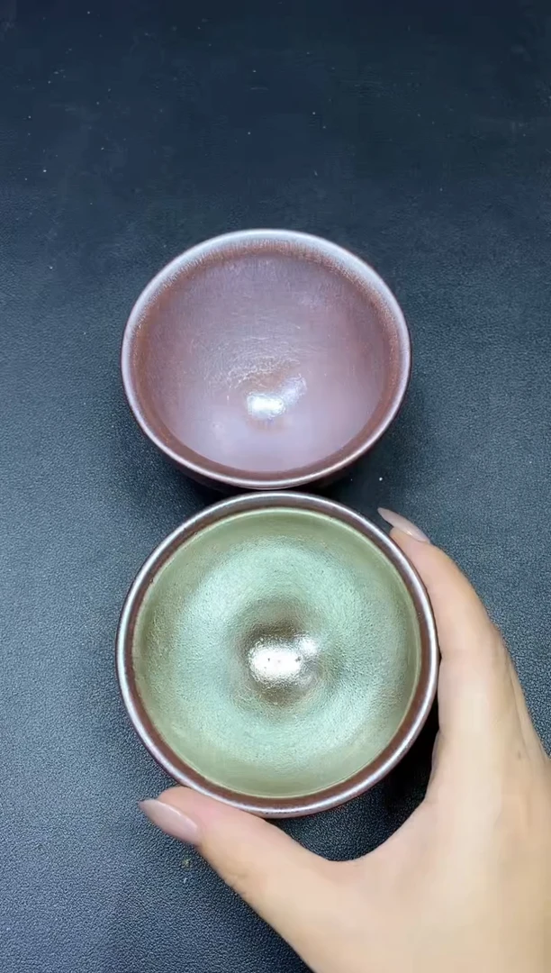 茶盏64两只微瑕