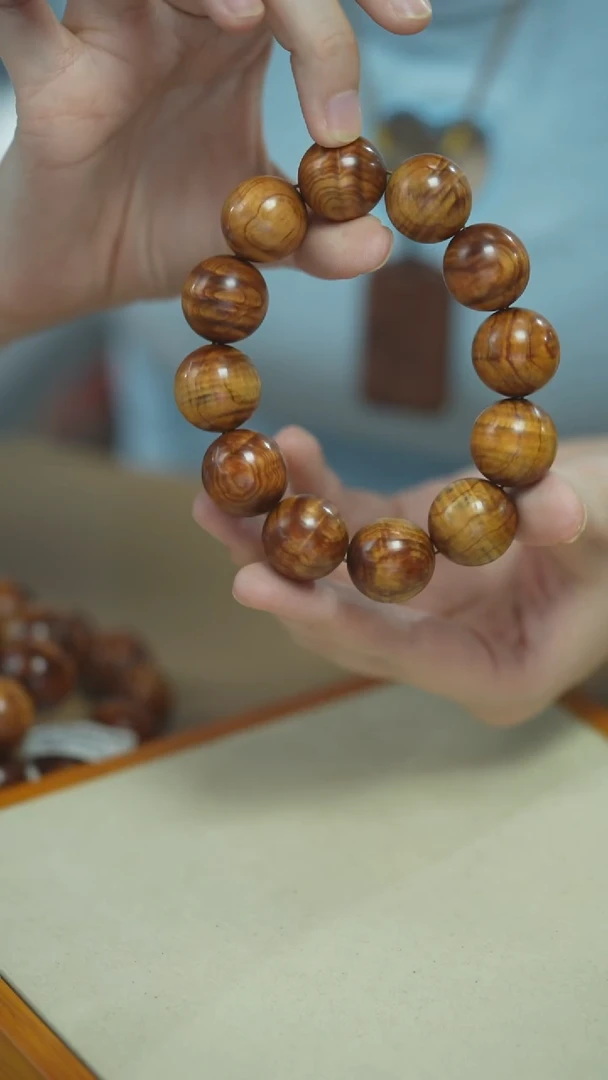 柏木（崖柏）手串/手链崖柏2.0*水波单圈手串