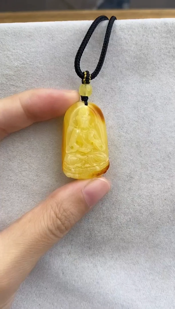 未镶嵌琥珀裸石10811062-吊坠