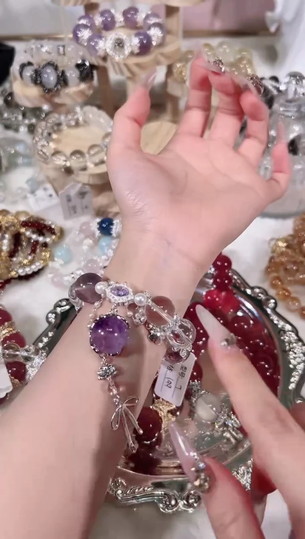 【闪购商品】水晶手链未镶嵌天然水晶默认微瑕 多样性发货发其一