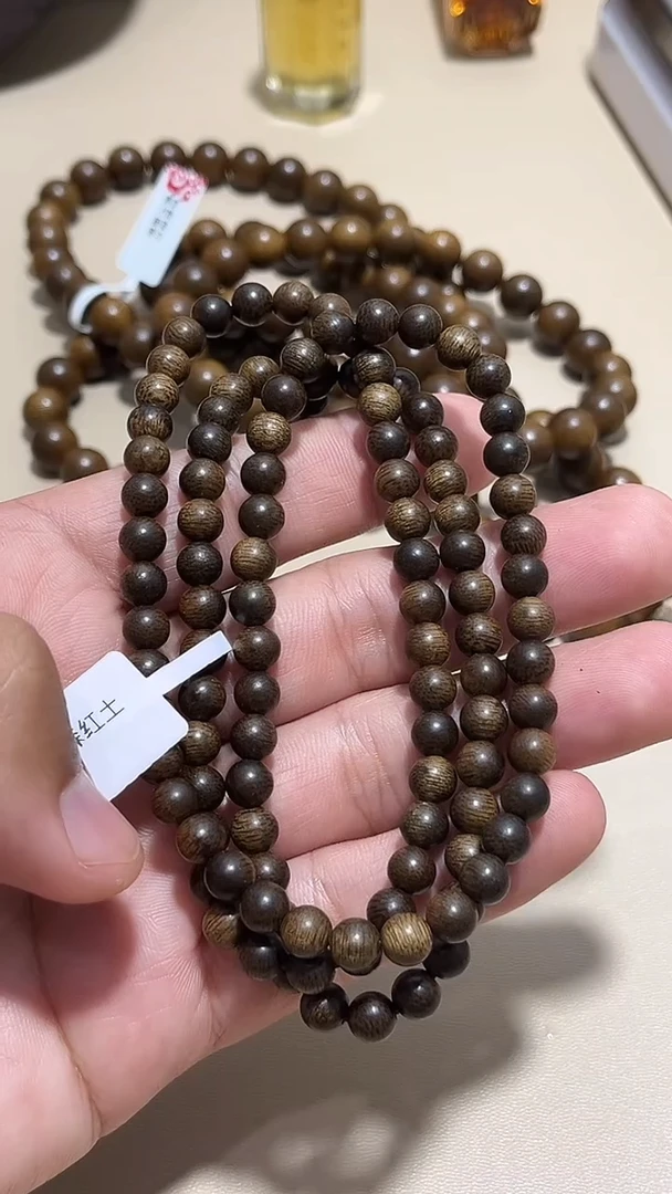 沉香手串越南富森红土多圈卡6