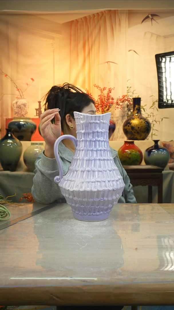 高35口12高温陶瓷花瓶