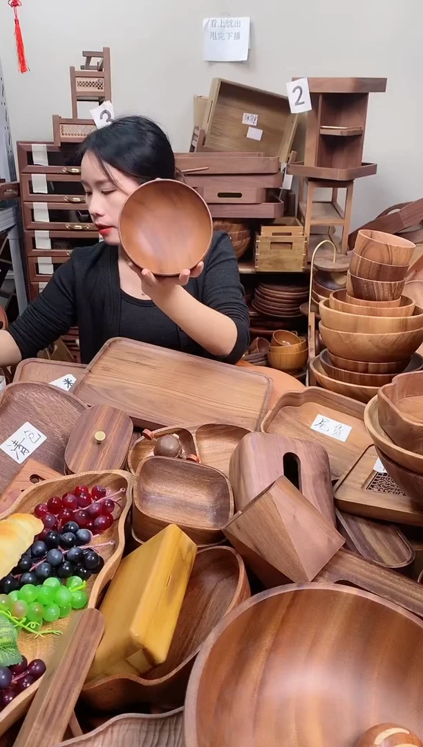 木   南美胡桃木深碟15*5cm 内销