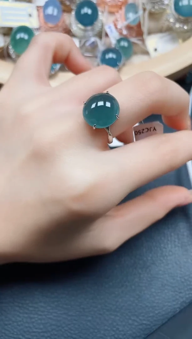 【闪购商品】翡翠戒指银S925镶嵌翡翠