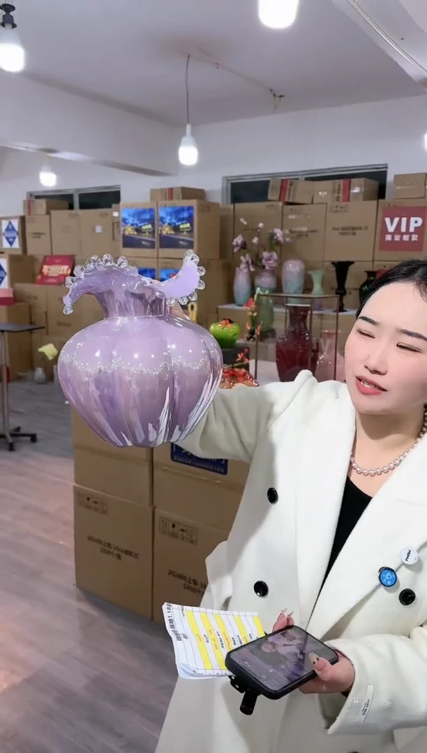 【闪购商品】琉璃简屿花器W-品26