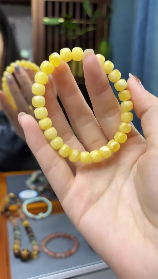 裸石蜜蜡未镶嵌蜜蜡老型手串8mmJYD