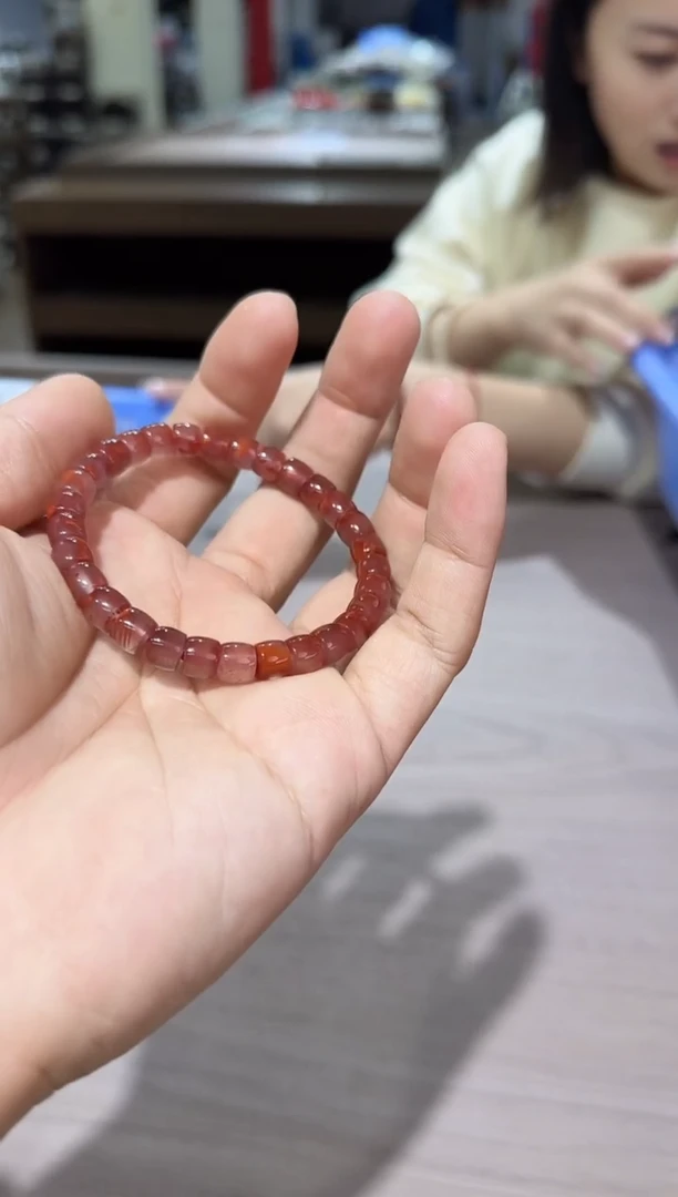 未镶嵌手链南红玛瑙y2南红7mm直切